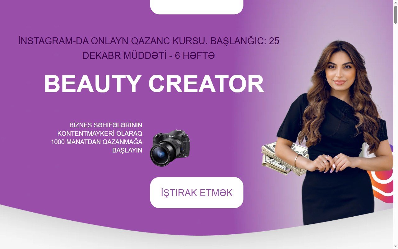 BEAUTY CREATOR — Content Course
